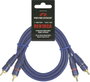 RCA kábel 1 m, 2 x RCA dugó - dugó, Renegade Ren1RCA bélyegkép
