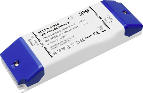 Self Electronics SLT100-24VL-E LED transzformátor Állandó feszültségű 100 W 0 - 4.17 A 24 V/DC Fénye