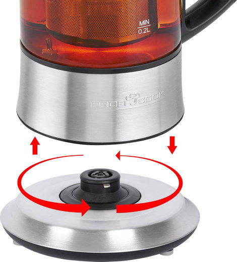 Profi Cook PC-TK 1165 Vízforraló Zsinór nélküli Nemesacél 4. kép