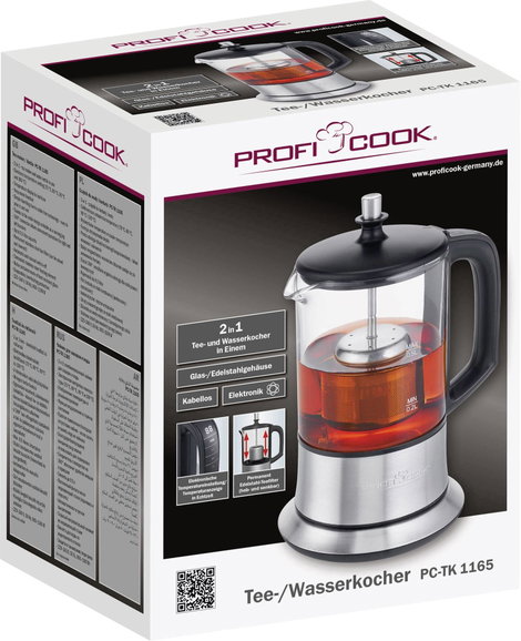 Profi Cook PC-TK 1165 Vízforraló Zsinór nélküli Nemesacél 6. kép
