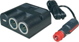 ProCar 67335501 67335500 Szivargyújtó elosztó Szivargyújtó csatlakozók száma 2 x Csatlakozók: USB 1 