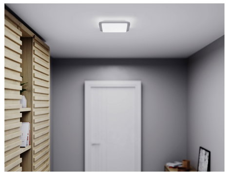 LED-es mennyezeti lámpa mozgásérzékelővel 8,8 W ezüst, Steinel 052539 RS LED D2 S 2. kép