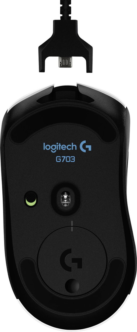 Logitech Gaming G403 Hero WLAN egér USB Optikai Fekete 6 Gombok 25000 dpi Világít, Súly tuning 7. kép