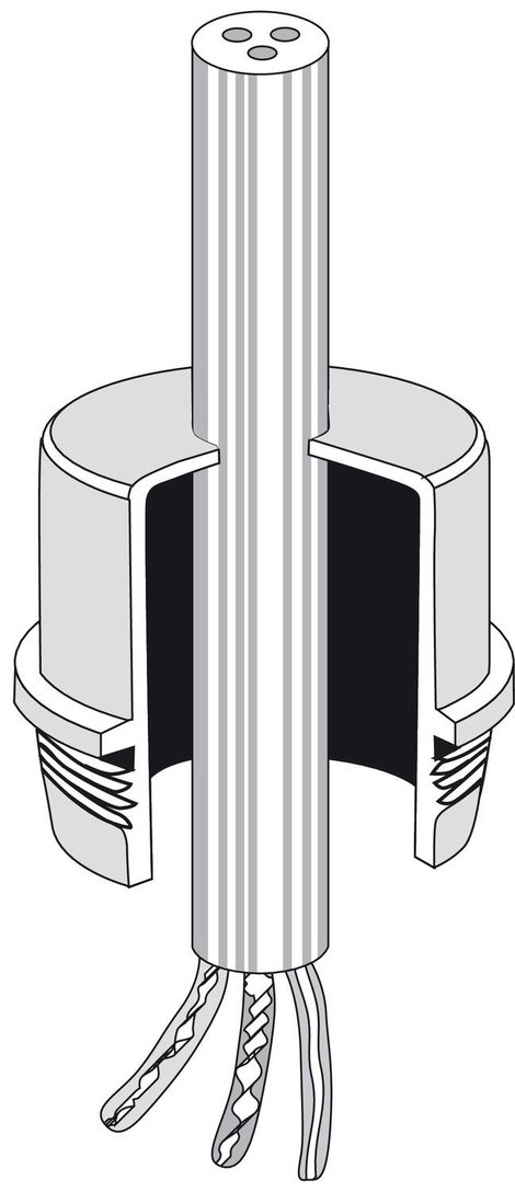 Hensel 1659649 Bedugós támasz (Ø) 20.5 mm 1 db 2. kép