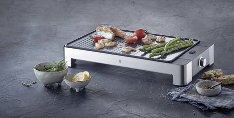 WMF 0415340011 Asztali grill Elektromos Manuális hőmérséklet beállítással Ezüst, Fekete 2. kép