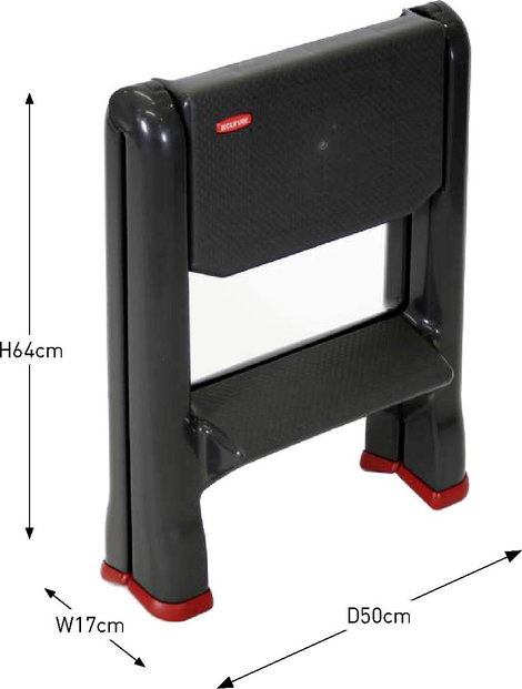 Curver 155160 Összehajtható fellépő Antracit, Piros 3.22 kg 4. kép