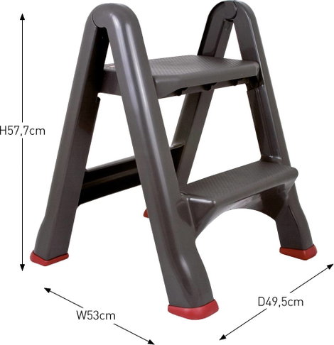 Curver 155160 Összehajtható fellépő Antracit, Piros 3.22 kg 5. kép