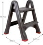 Curver 155160 Összehajtható fellépő Antracit, Piros 3.22 kg 5. bélyegkép