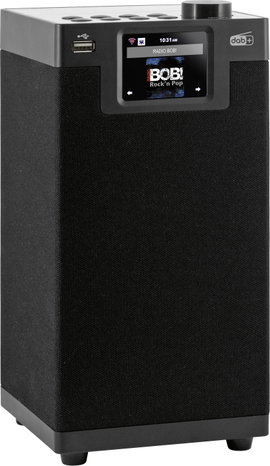 Asztali internetrádió, DAB+, DAB, URH, Bluetooth, WLAN, DLNA, fekete, Imperial DABMAN i610