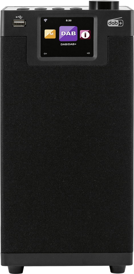 Asztali internetrádió, DAB+, DAB, URH, Bluetooth, WLAN, DLNA, fekete, Imperial DABMAN i610 2. kép