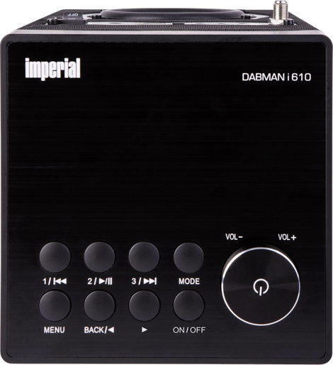 Asztali internetrádió, DAB+, DAB, URH, Bluetooth, WLAN, DLNA, fekete, Imperial DABMAN i610 7. kép