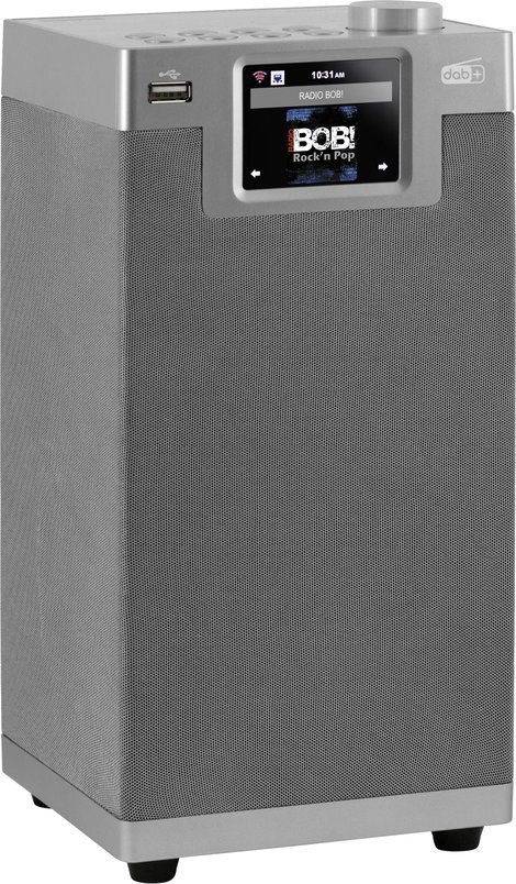 Imperial DABMAN i610 silber Asztali rádió DAB+, DAB, Internet, URH Bluetooth®, WLAN DLNA-ra alkalmas