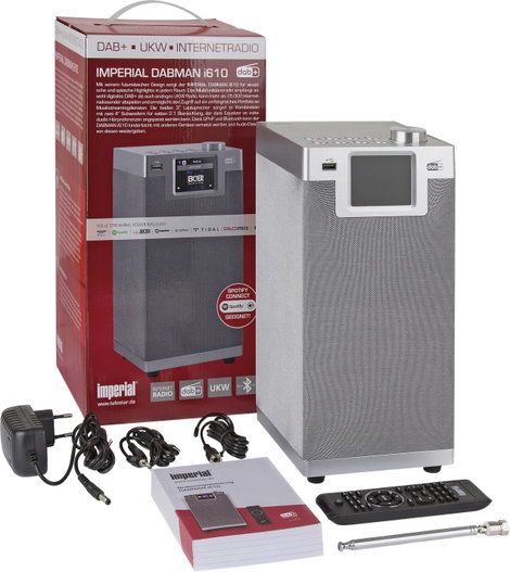 Imperial DABMAN i610 silber Asztali rádió DAB+, DAB, Internet, URH Bluetooth®, WLAN DLNA-ra alkalmas 8. kép