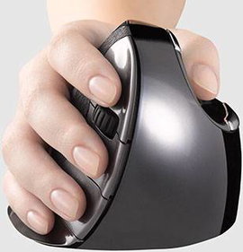 Evoluent D Medium Ergonomikus egér Rádiójel vezérlésű Lézer 6 Gombok Ergonómikus