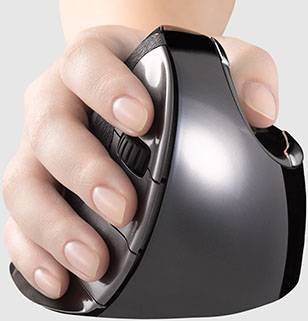 Evoluent D Medium Ergonomikus egér Rádiójel vezérlésű Lézer 6 Gombok Ergonómikus