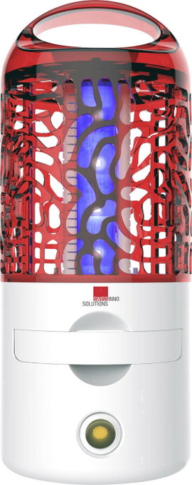 Swissinno Premium mobil 4W 1 244 001 UV fény, Áramrács UV szúnyogfogó 4 W Fehér, Piros 1 db