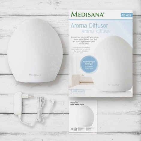 Medisana AD 635 Ultrahangos aromaterápiás légfrissítő EEK: A++ (A++ - E) 12 W Fehér 8. kép