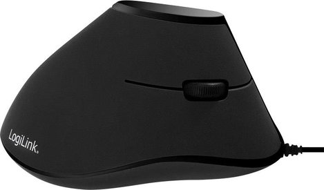LogiLink ID0158 Ergonomikus egér USB Optikai Fekete 5 Gombok 1000 dpi Ergonómikus 3. kép