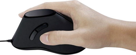 LogiLink ID0158 Ergonomikus egér USB Optikai Fekete 5 Gombok 1000 dpi Ergonómikus 4. kép
