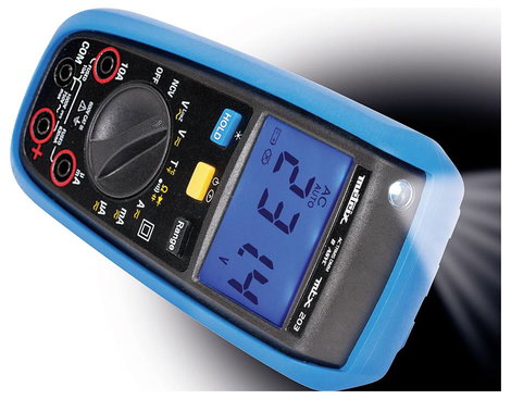 Metrix MTX 203 Kézi multiméter digitális Fröccsenő víz ellen védett (IP54) CAT III 600 V Kijelző (di 5. kép