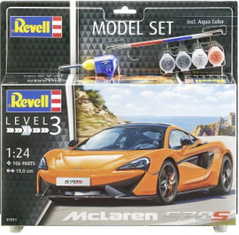 Revell 67051 McLaren 570S Autómodell építőkészlet 1:24