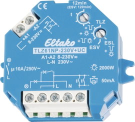 Eltako 61100301 Lépcsőház világítás időkapcsoló Süllyeszett, Beépíthető 230 V