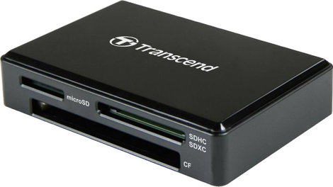 Transcend TS-RDC8K2 Külső memóriakártya olvasó USB-C® USB 3.1 (1. gen) Fekete