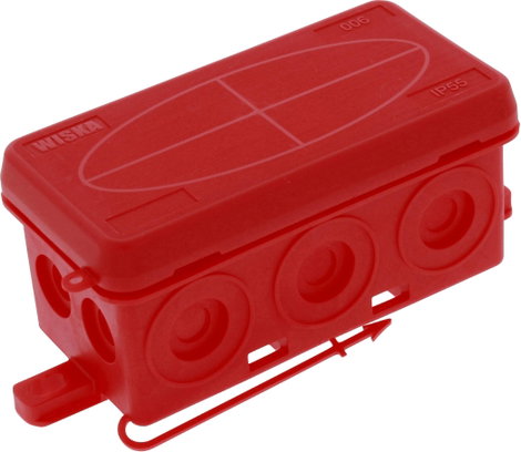 Wiska 10109582 Leágaztató doboz (H x Sz x Ma) 86 x 44 x 41 mm Piros IP55 1 db