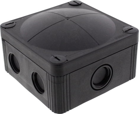 Wiska 10105601 Leágaztató doboz (H x Sz x Ma) 95 x 95 x 60 mm Fekete (RAL 9005) IP66/IP67 1 db