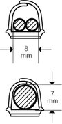 cablefix 160699 Kábelcsatorna (H x Sz x Ma) 10 x 10 x 1000 mm 1 készlet Szürke 6. bélyegkép