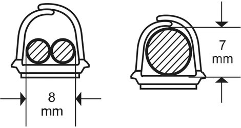 cablefix 160695 Kábelcsatorna (H x Sz x Ma) 7 x 7 x 1000 mm 1 készlet Bézs 3. kép