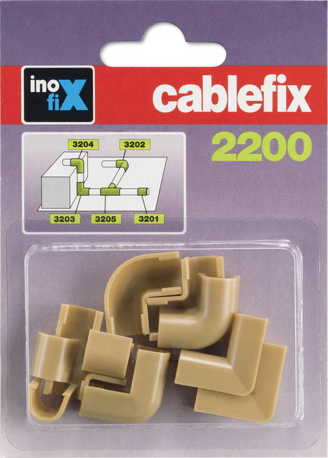 cablefix 160705 Összekötő elem Összekötő darab 1 db Bézs 2. kép