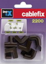 Kábelcsatorna összekötőkészlet 5 mm, barna, 10 részes, cablefix 160704 2. bélyegkép