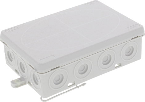 Wiska 10109595 Leágaztató doboz (H x Sz x Ma) 125 x 86 x 41 mm Élénk szürke (RAL 7035) IP55 1 db