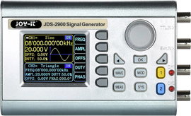Mobil függvénygenerátor 15 MHz - 0,01 µHz 2 csatornás, Joy-it JDS2915