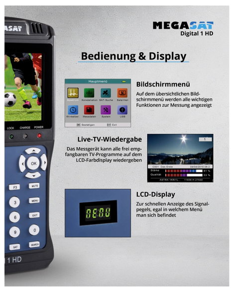 MegaSat Digital 1 HD SAT kereső 4. kép