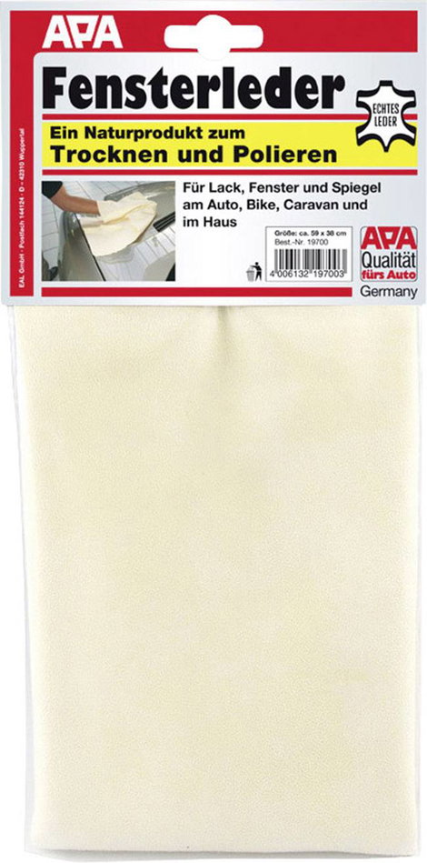APA 19700 Echtleder Ablakmosó bőr 1 db (H x Sz x Ma) 38 x 38 x 0.2 cm 4. kép