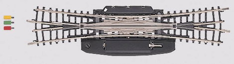 8560 Z Märklin miniclub sín Kereszteződés váltó, Kettős 112.8 mm 13 ° 323 mm 1 db