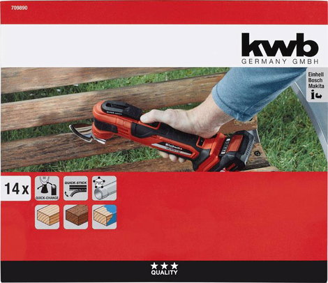 kwb 709890 Élező- és polírozó készülék 14 részes 5. kép