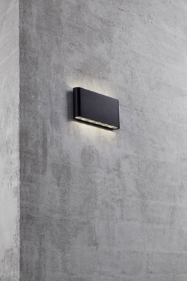 Nordlux Kinver 84181003 LED-es kültéri fali lámpa LED Fixen beépített LED-es 6 W Fekete