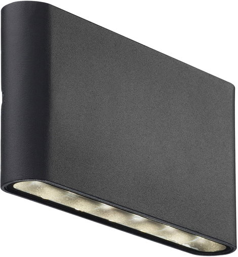 Nordlux Kinver 84181003 LED-es kültéri fali lámpa LED Fixen beépített LED-es 6 W Fekete 2. kép