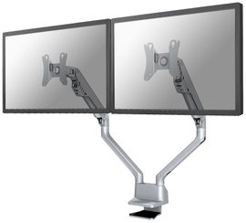 Neomounts FPMA-D750DSILVER 2 részes Monitor asztali tartó 25,4 cm (10) - 81,3 cm (32) Csuklóval mozg