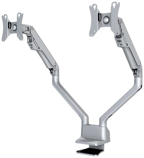 Neomounts FPMA-D750DSILVER 2 részes Monitor asztali tartó 25,4 cm (10) - 81,3 cm (32) Csuklóval mozg 2. kép
