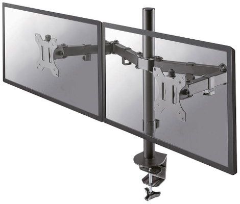 Neomounts FPMA-D550DBLACK 2 részes Monitor asztali tartó 25,4 cm (10) - 81,3 cm (32) Csuklóval mozga