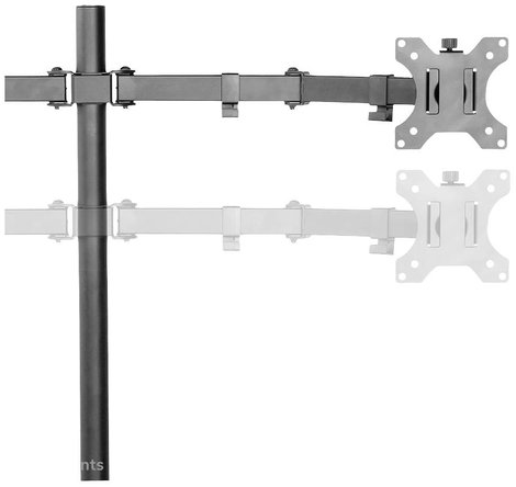 Neomounts FPMA-D550DBLACK 2 részes Monitor asztali tartó 25,4 cm (10) - 81,3 cm (32) Csuklóval mozga 8. kép