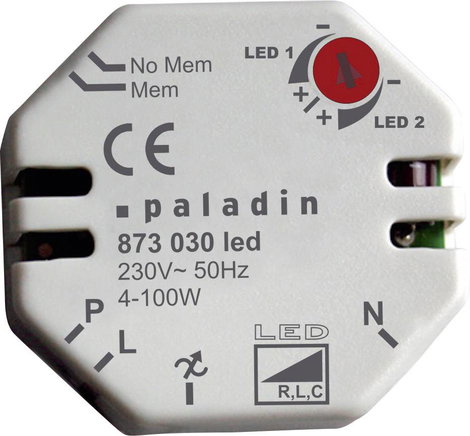 Müller 873030 Beépíthető dimmer Alkalmas fényforrásokhoz: LED-es izzó Fehér