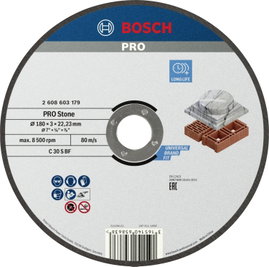 Bosch Accessories 2608603179 2608603179 Vágótárcsa, egyenes 180 mm 1 db