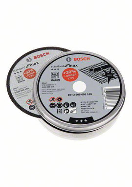 Bosch Accessories 2608603254 2608603254 Vágótárcsa, egyenes 115 mm 1 db Acél