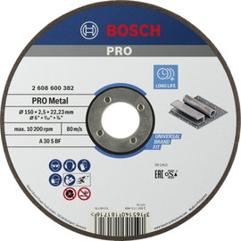 Bosch Accessories 2608600382 2608600382 Vágótárcsa, egyenes 150 mm 1 db Acél