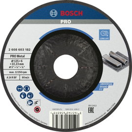 Bosch Accessories Bosch Power Tools 2608603182 Nagyolótárcsa, hajlított 125 mm 1 db Acél